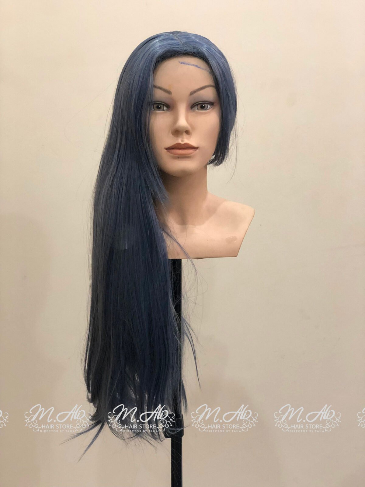 Blue Long Full Head Wig My Store