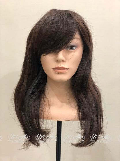 FULL HEAD WIG - BROWN IN SHORT