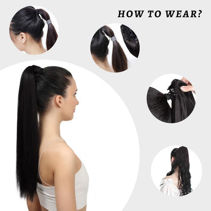 Black Long Ponytail hair