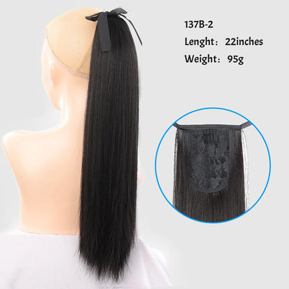 NATURAL BLACK STRAIGHT PONYTAIL M Ali